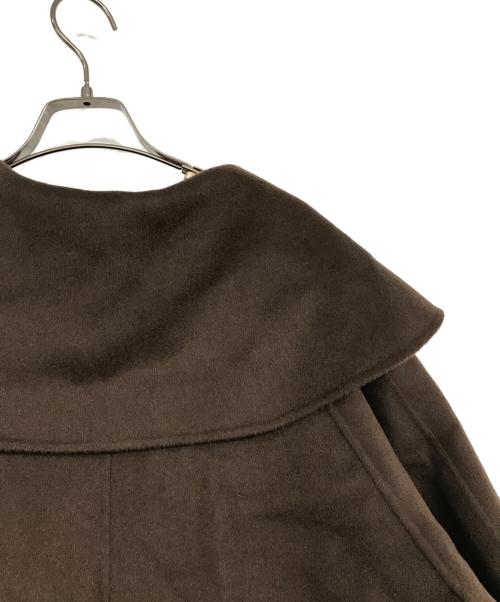 U-BIG（ユービッグ）U-Big (ユービッグ) ウールダブルフェイスショールカラーFOXポケットコート ブラウン サイズ:FREEの古着・服飾アイテム