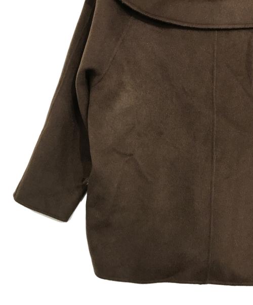 U-BIG（ユービッグ）U-Big (ユービッグ) ウールダブルフェイスショールカラーFOXポケットコート ブラウン サイズ:FREEの古着・服飾アイテム