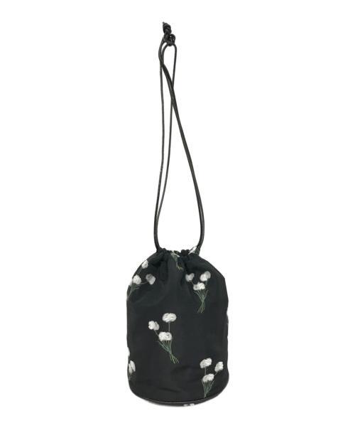 LOEFF（ロエフ）LOEFF (ロエフ) ワタスゲジャガードポーチ ネイビーの古着・服飾アイテム