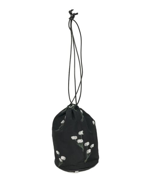 LOEFF（ロエフ）LOEFF (ロエフ) ワタスゲジャガードポーチ ネイビーの古着・服飾アイテム