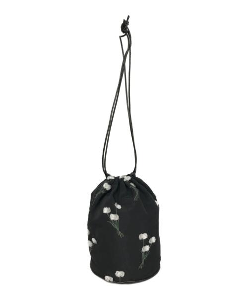 LOEFF（ロエフ）LOEFF (ロエフ) ワタスゲジャガードポーチ ネイビーの古着・服飾アイテム