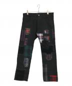 COMME des GARCONS JUNYA WATANABE MANコム デ ギャルソン ジュンヤ ワタナベ マン）の古着「Patchwork design denim」｜ブラック