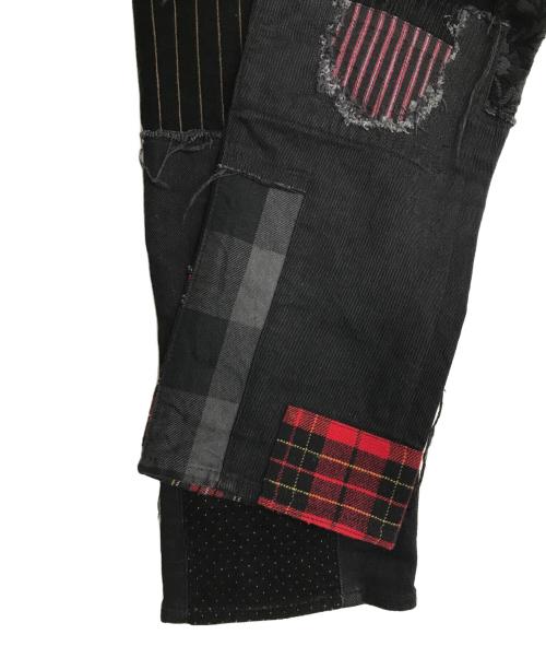 COMME des GARCONS JUNYA WATANABE MAN（コム デ ギャルソン ジュンヤ ワタナベ マン）COMME des GARCONS JUNYA WATANABE MAN (コム デ ギャルソン ジュンヤ ワタナベ マン) Patchwork design denim ブラック サイズ:Mの古着・服飾アイテム
