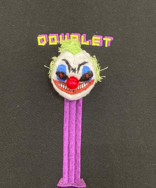 doublet（ダブレット）doublet (ダブレット) PUPPET EMBROIDERY HOODIE ブラック サイズ:Mの古着・服飾アイテム