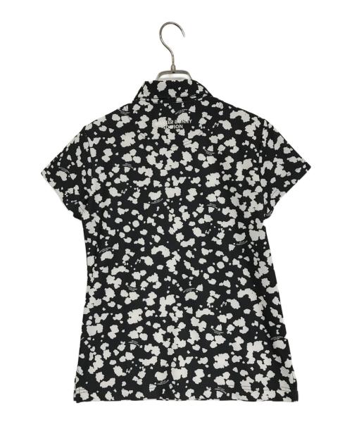 MASTER BUNNY EDITION（マスターバニーエディション）MASTER BUNNY EDITION (マスターバニーエディション) 総柄ポロシャツ ブラックの古着・服飾アイテム