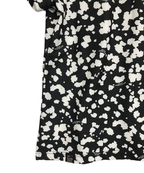 MASTER BUNNY EDITION（マスターバニーエディション）MASTER BUNNY EDITION (マスターバニーエディション) 総柄ポロシャツ ブラックの古着・服飾アイテム