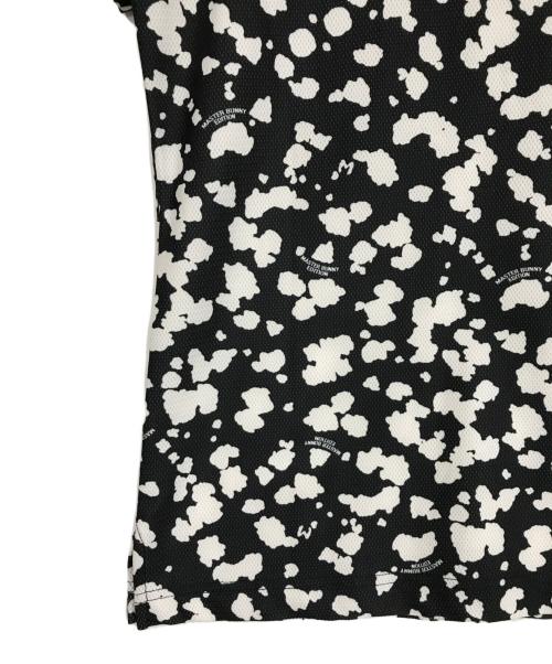 MASTER BUNNY EDITION（マスターバニーエディション）MASTER BUNNY EDITION (マスターバニーエディション) 総柄ポロシャツ ブラックの古着・服飾アイテム