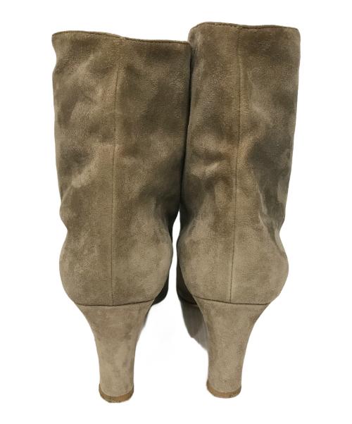 NEBULONIE（ネブローニ）NEBULONIE (ネブローニ) スウェードショートブーツ ベージュ サイズ:37  1/2の古着・服飾アイテム