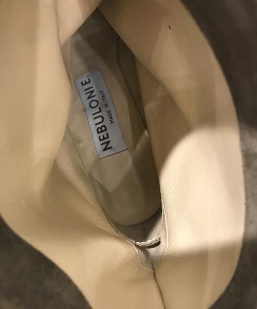 NEBULONIE（ネブローニ）NEBULONIE (ネブローニ) スウェードショートブーツ ベージュ サイズ:37  1/2の古着・服飾アイテム