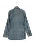 REMI RELIEF (レミレリーフ) 加工ウエスタンシャツ ブルー サイズ:M：4000円