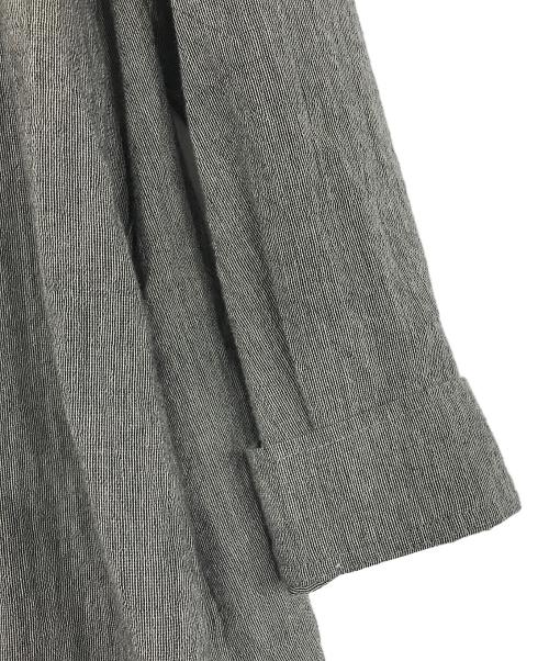 GIANNI LO GIUDICE（ジャンニ ロ ジュディチェ）GIANNI LO GIUDICE (ジャンニ ロ ジュディチェ) 先染めストライプロングブラウス グレー サイズ:40の古着・服飾アイテム