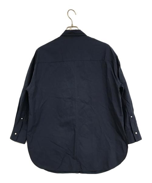 Spick and Span（スピックアンドスパン）Spick and Span (スピックアンドスパン) パールボタンシャツ ネイビー サイズ:FREEの古着・服飾アイテム
