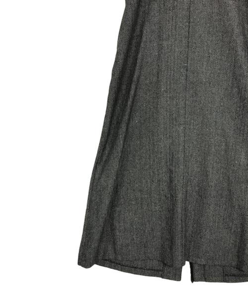 fredy emue（フレディエミュ）fredy emue (フレディエミュ) ツィード前開きキャミワンピース グレー サイズ:36の古着・服飾アイテム