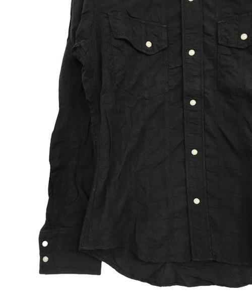 INDIAN MOTORCYCLE（インディアンモーターサイクル）INDIAN MOTORCYCLE (インディアンモーターサイクル) ウエスタンシャツ ブラック サイズ:Sの古着・服飾アイテム