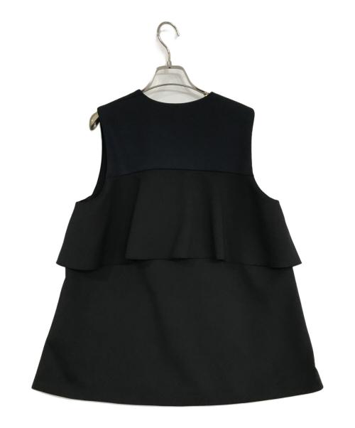 UNITED ARROWS（ユナイテッドアローズ）UNITED ARROWS (ユナイテッドアローズ) SPONGY ミドル ベスト ブラック サイズ:36の古着・服飾アイテム