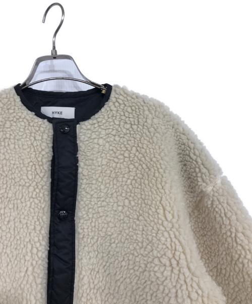HYKE（ハイク）HYKE (ハイク) FAUX SHEARLING JACKET ベージュ サイズ:2の古着・服飾アイテム