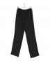 Maison Margiela 4 (メゾンマルジェラ 4) ウエストリブ センタープレス ギャザーテーパードスラックスパンツ ブラック サイズ:44：12000円