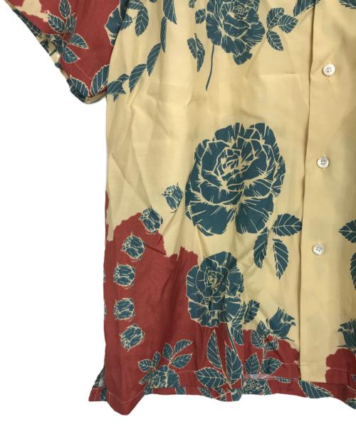 not lonely（ノット ロンリー）not lonely (ノット ロンリー) ローズレーヨンシャツ イエロー サイズ:3の古着・服飾アイテム