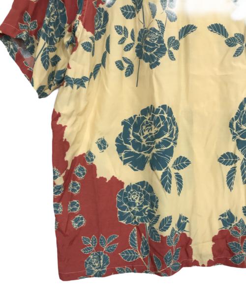 not lonely（ノット ロンリー）not lonely (ノット ロンリー) ローズレーヨンシャツ イエロー サイズ:3の古着・服飾アイテム