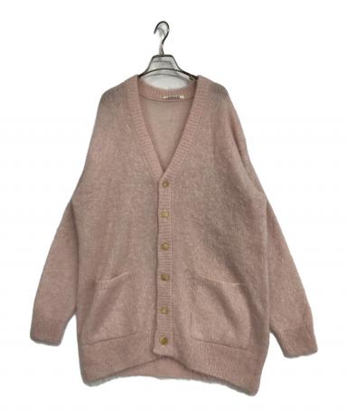 AURALEE オーラリー カーディガン 1(M位) ピンク 【古着】【中古】 中古・古着通販】AURALEE (オーラリー) モヘアカーディガン ピンク
