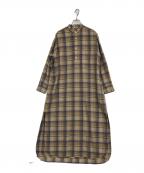 AURALEEオーラリー）の古着「SUPER LIGHT WOOL CHECK ONE-PIECE」｜ブラウン