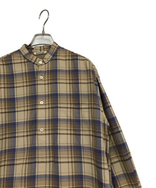 AURALEE（オーラリー）AURALEE (オーラリー) SUPER LIGHT WOOL CHECK ONE-PIECE ブラウン サイズ:1の古着・服飾アイテム