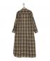 AURALEE (オーラリー) SUPER LIGHT WOOL CHECK ONE-PIECE ブラウン サイズ:1：12000円
