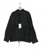 FRAMeWORKフレームワーク）の古着「フレンチリネンドロストシャツ」｜ブラック