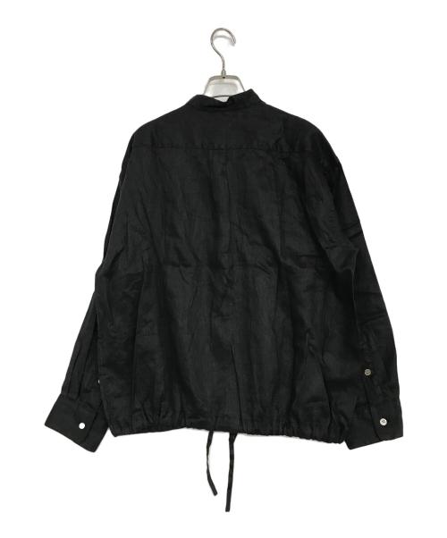 FRAMeWORK（フレームワーク）FRAMeWORK (フレームワーク) フレンチリネンドロストシャツ ブラック サイズ:FREEの古着・服飾アイテム