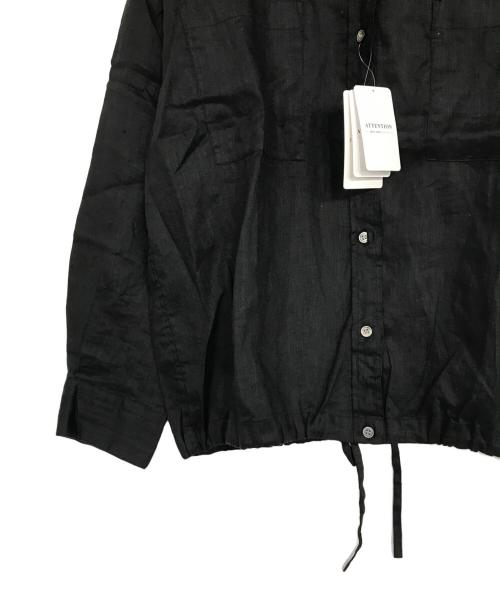 FRAMeWORK（フレームワーク）FRAMeWORK (フレームワーク) フレンチリネンドロストシャツ ブラック サイズ:FREEの古着・服飾アイテム