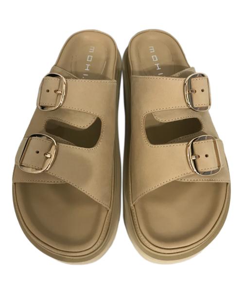 MOHI（モヒ）MOHI (モヒ) レザーコンフォートボリュームソールサンダル ブラウン サイズ:39の古着・服飾アイテム