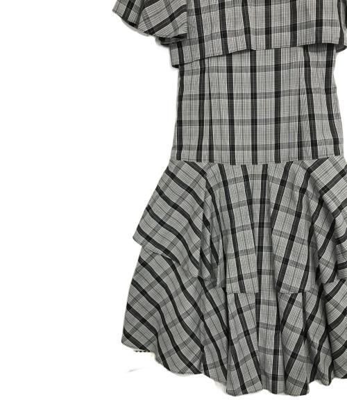 furfur（ファーファー）FURFUR (ファーファー) ２WAYティアードワンピース ブラック サイズ:FREEの古着・服飾アイテム