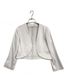 ANAYI（アナイ）の古着「ノーカラーショートジャケット」｜グレー