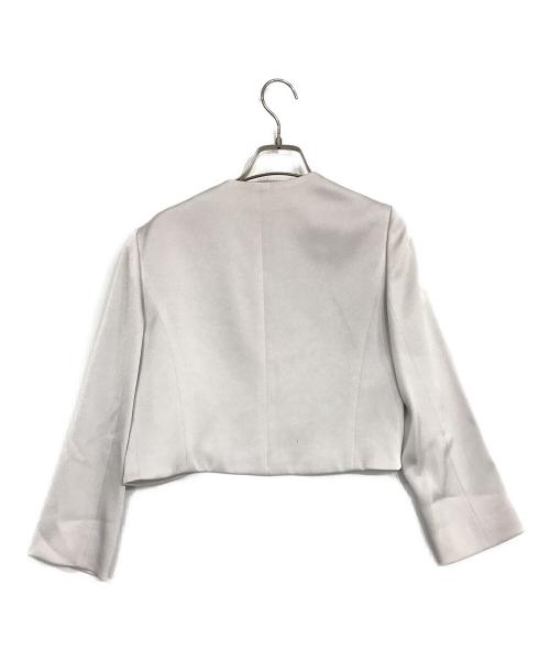 ANAYI（アナイ）ANAYI (アナイ) ノーカラーショートジャケット グレー サイズ:38の古着・服飾アイテム