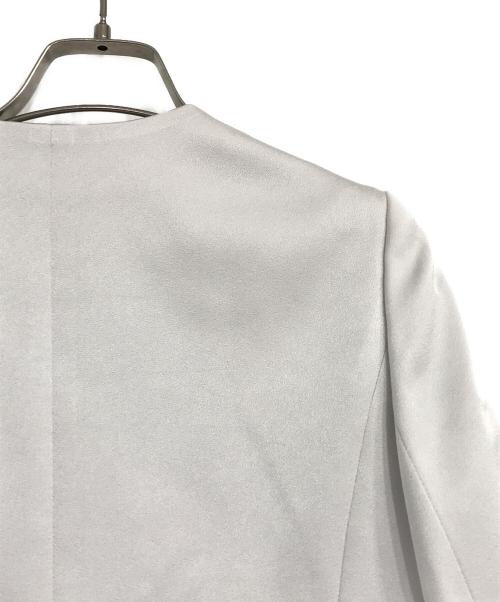 ANAYI（アナイ）ANAYI (アナイ) ノーカラーショートジャケット グレー サイズ:38の古着・服飾アイテム