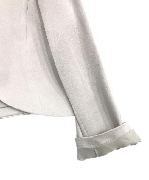 ANAYI（アナイ）ANAYI (アナイ) ノーカラーショートジャケット グレー サイズ:38の古着・服飾アイテム