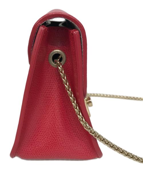 FURLA（フルラ）FURLA (フルラ) メトロポリスチェーンショルダーバッグ レッドの古着・服飾アイテム