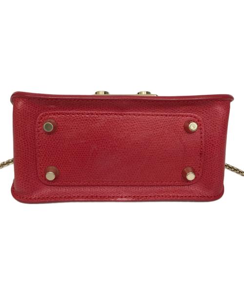 FURLA（フルラ）FURLA (フルラ) メトロポリスチェーンショルダーバッグ レッドの古着・服飾アイテム