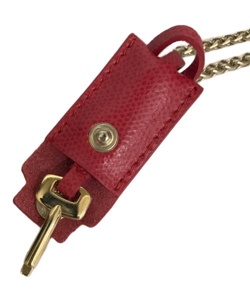 FURLA（フルラ）FURLA (フルラ) メトロポリスチェーンショルダーバッグ レッドの古着・服飾アイテム