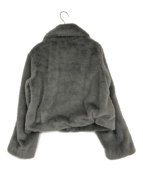 FRAY ID（フレイ アイディー）FRAY ID (フレイ アイディー) ECOPEL2WAYカラーファージャケット グレーの古着・服飾アイテム