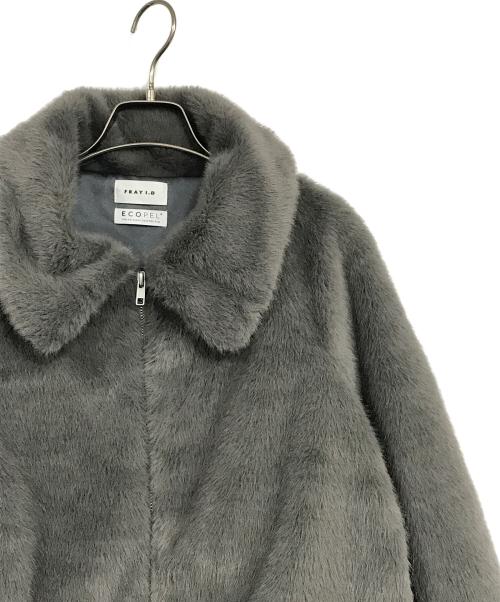 FRAY ID（フレイ アイディー）FRAY ID (フレイ アイディー) ECOPEL2WAYカラーファージャケット グレーの古着・服飾アイテム