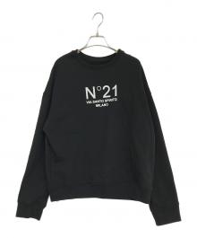 N°21（ヌメロヴェントゥーノ）の古着「ロゴクルーネックスウェット」｜ブラック