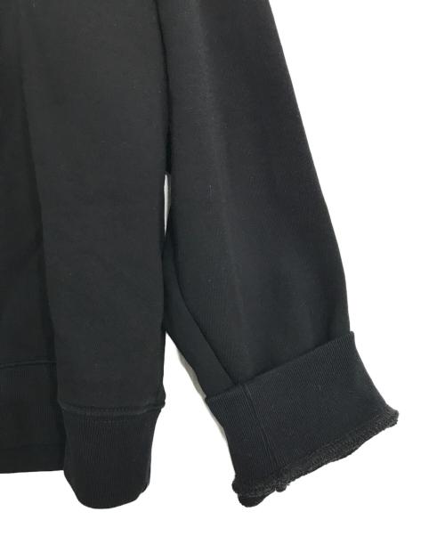 N°21（ヌメロヴェントゥーノ）N°21 (ヌメロヴェントゥーロ) ロゴクルーネックスウェット ブラック サイズ:36の古着・服飾アイテム