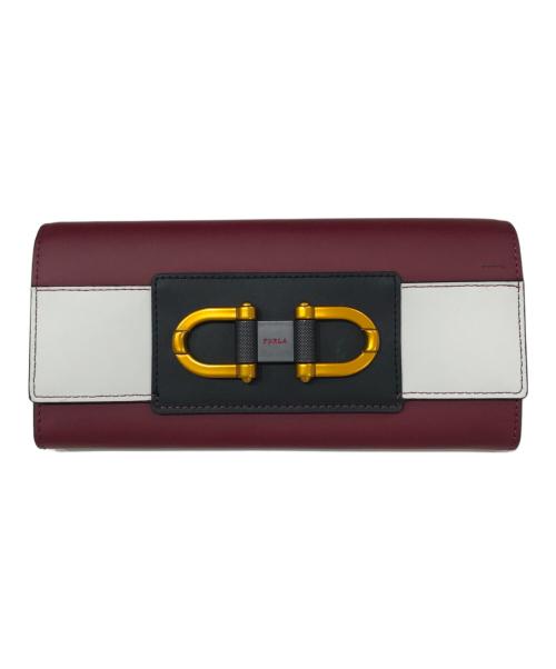 FURLA（フルラ）FURLA (フルラ) BELLARIA ロングウォレット レッドの古着・服飾アイテム