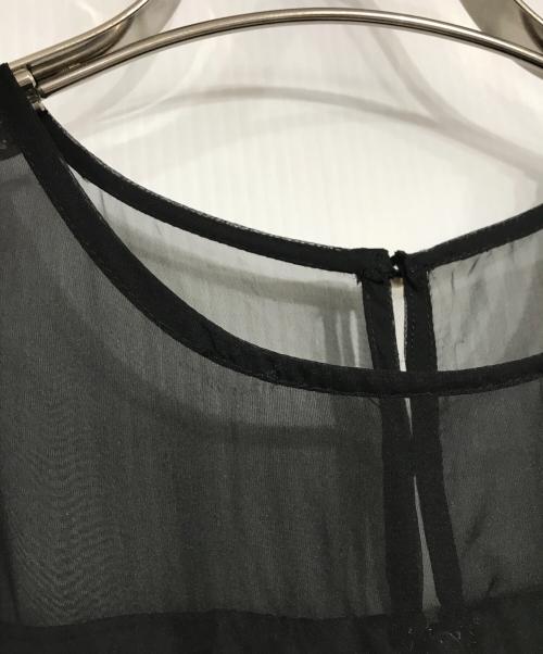 PREFERIR（プレフェリール）PREFERIR (プレフェリール) シアースリーブドレス ブラック サイズ:Lの古着・服飾アイテム