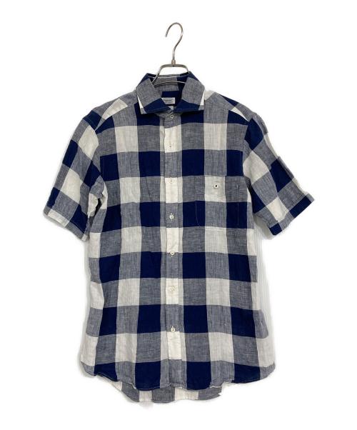 FAIRFAX（フェアファックス）FAIRFAX (フェアファックス) リネンシャツ ブルー サイズ:SIZE Mの古着・服飾アイテム