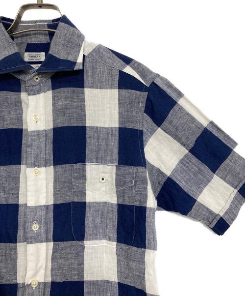 FAIRFAX（フェアファックス）FAIRFAX (フェアファックス) リネンシャツ ブルー サイズ:SIZE Mの古着・服飾アイテム