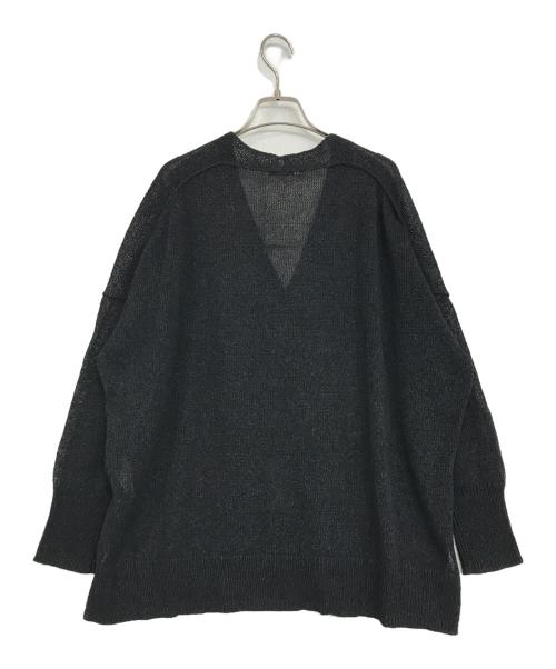 JOURNAL STANDARD（ジャーナルスタンダード）JOURNAL STANDARD (ジャーナルスタンダード) ペーパーヤーンVネックカーディガン ブラック サイズ:FREEの古着・服飾アイテム
