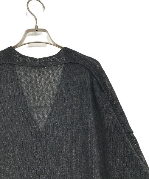 JOURNAL STANDARD（ジャーナルスタンダード）JOURNAL STANDARD (ジャーナルスタンダード) ペーパーヤーンVネックカーディガン ブラック サイズ:FREEの古着・服飾アイテム