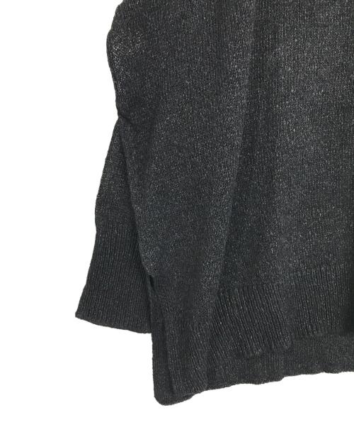 JOURNAL STANDARD（ジャーナルスタンダード）JOURNAL STANDARD (ジャーナルスタンダード) ペーパーヤーンVネックカーディガン ブラック サイズ:FREEの古着・服飾アイテム